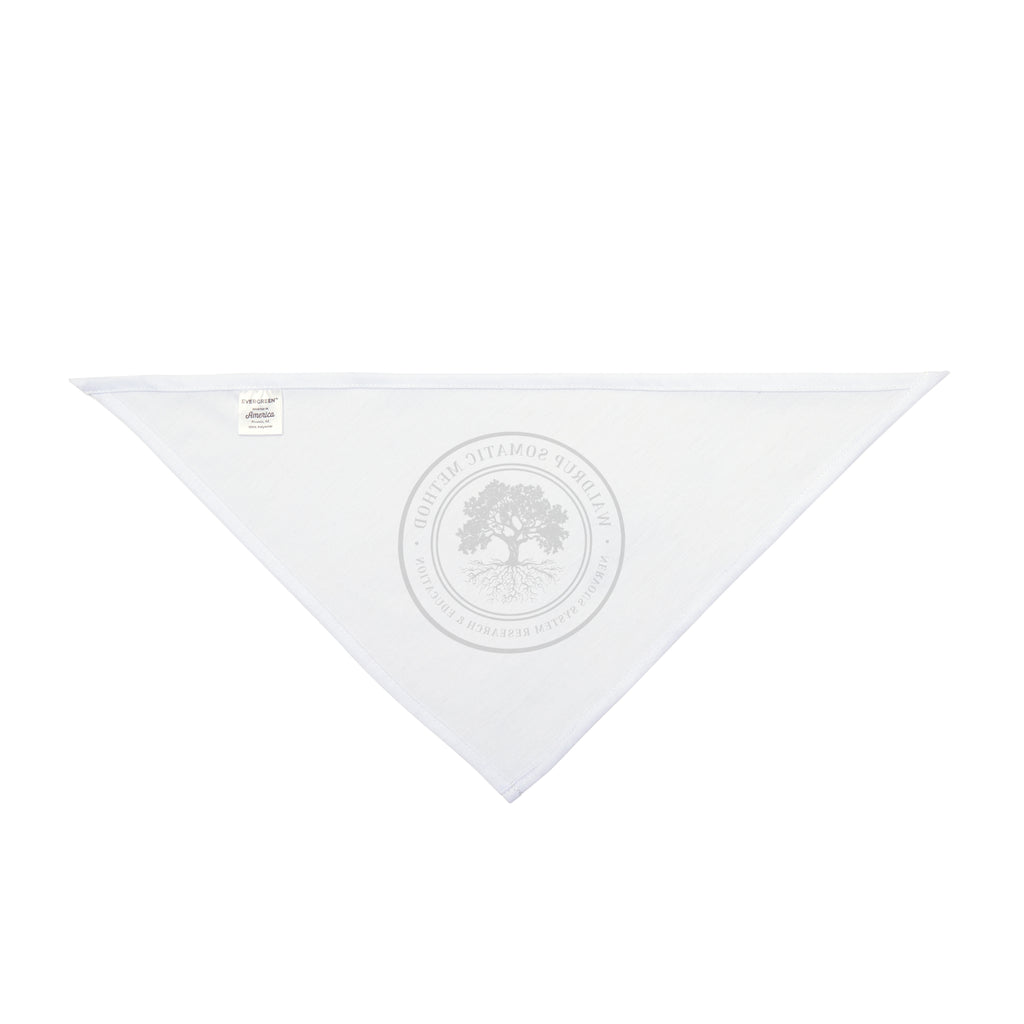 Pet Bandana — Round Tree Logo Dog & Cat Bandana, Minimal Natural Vibe