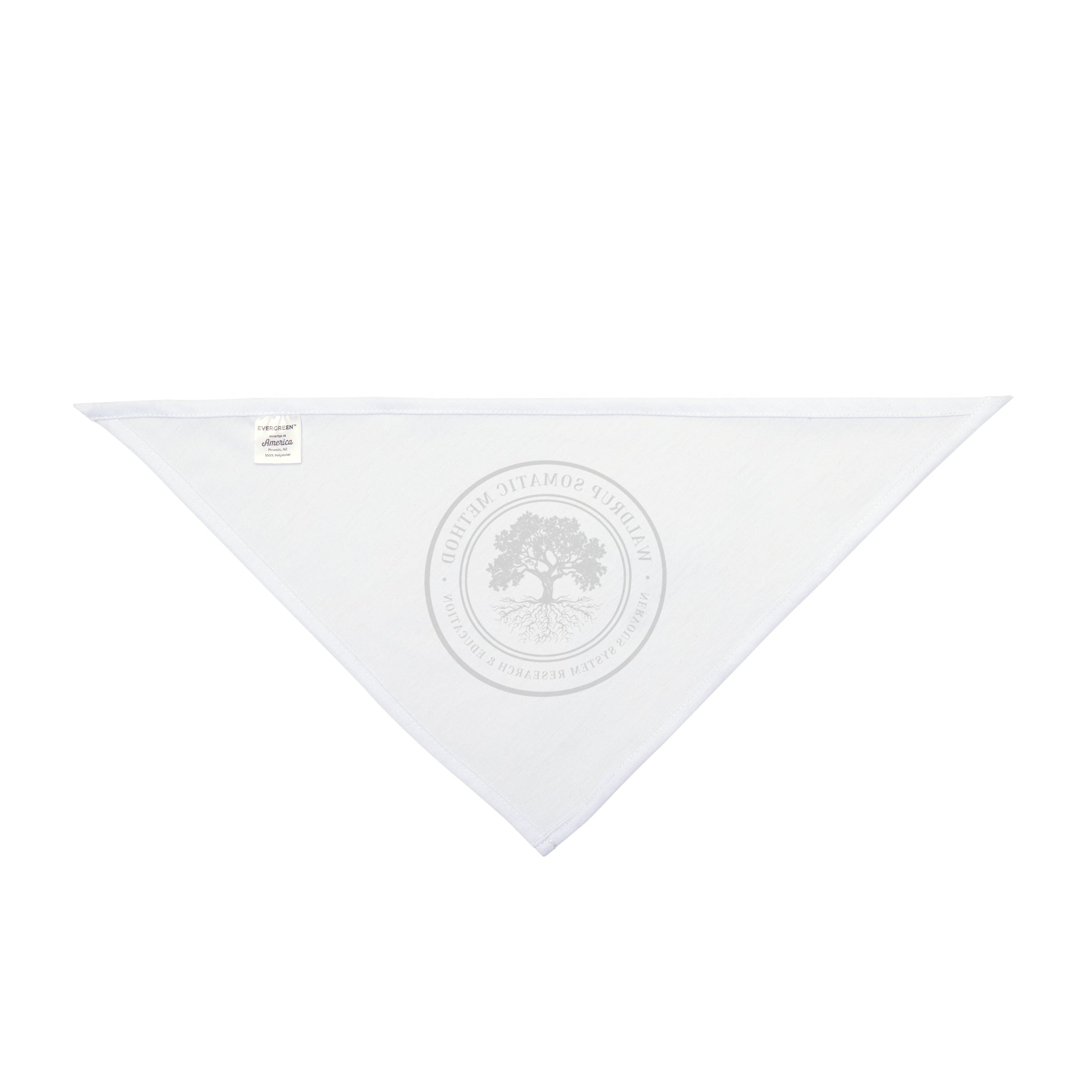 Pet Bandana — Round Tree Logo Dog & Cat Bandana, Minimal Natural Vibe