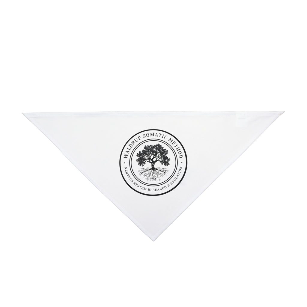 Pet Bandana — Round Tree Logo Dog & Cat Bandana, Minimal Natural Vibe