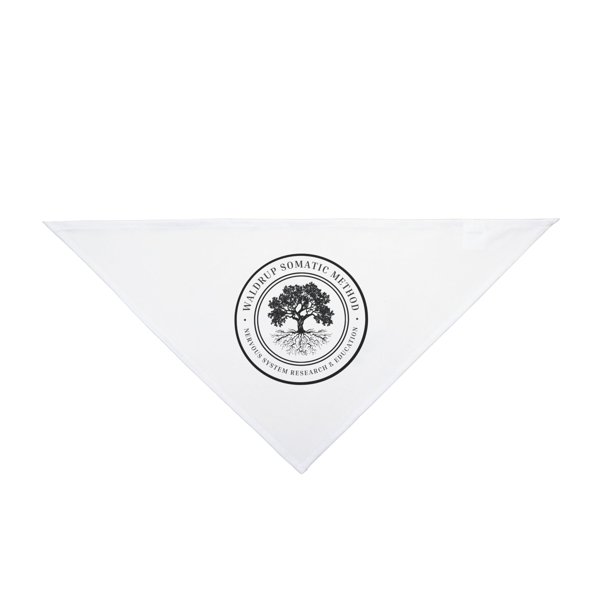 Pet Bandana — Round Tree Logo Dog & Cat Bandana, Minimal Natural Vibe